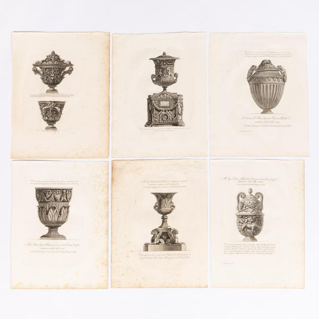 6 PCS, GIOVANNI PIRANESI CLASSICAL ENGRAVINGS (1 of 5)