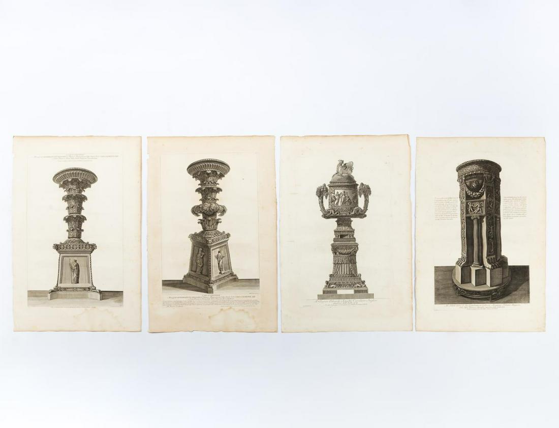4 PCS, GIOVANNI PIRANESI, ENGRAVINGS OF ORNAMENT (1 of 6)
