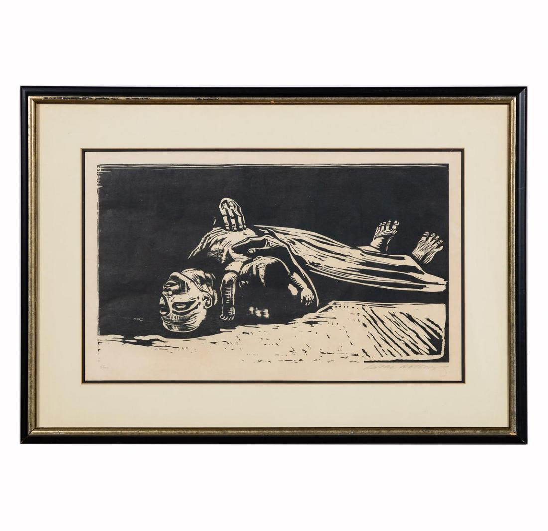 KATHE KOLLWITZ, "DIE WITWE II" WOODCUT, 1922/23 (1 of 4)