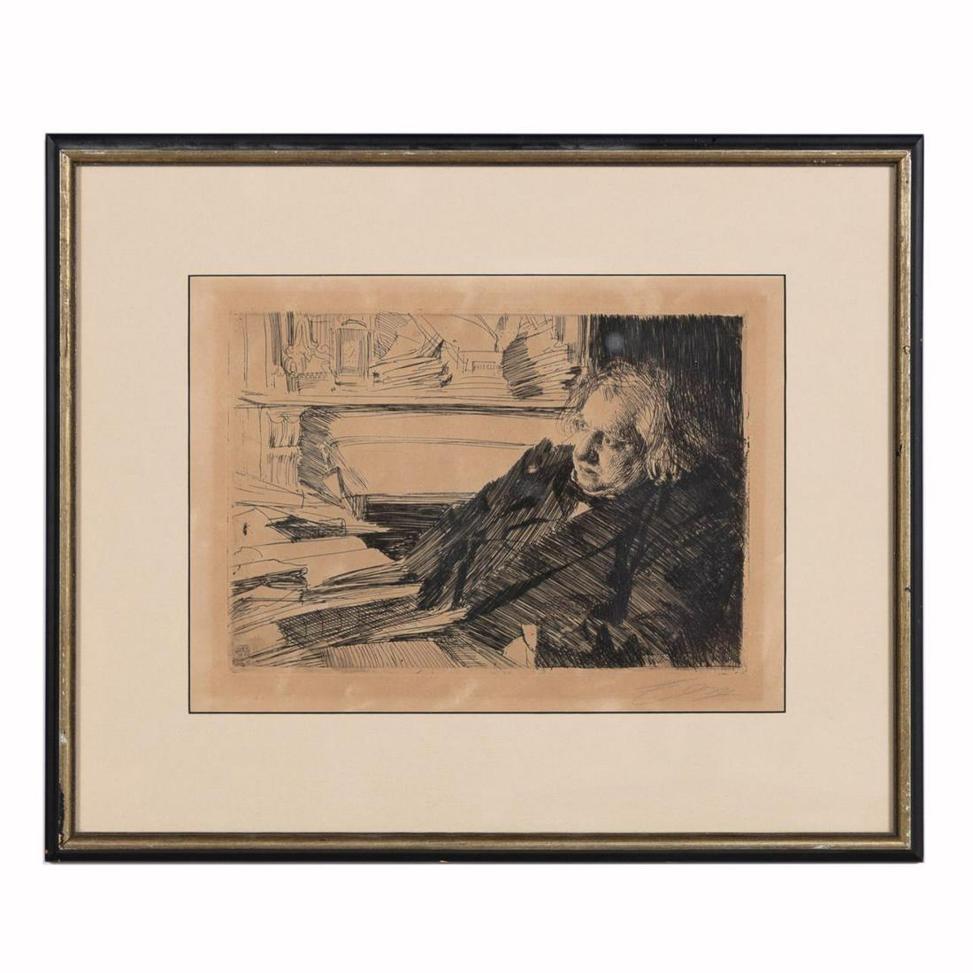 ANDERS ZORN, "ERNEST RENAN" PORTRAIT ETCHING (1 of 4)