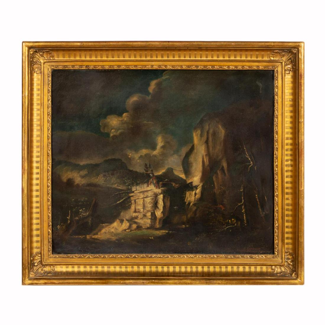 AFTER SALVATOR ROSA, REMANJON, OIL ON CANVAS (1 of 4)