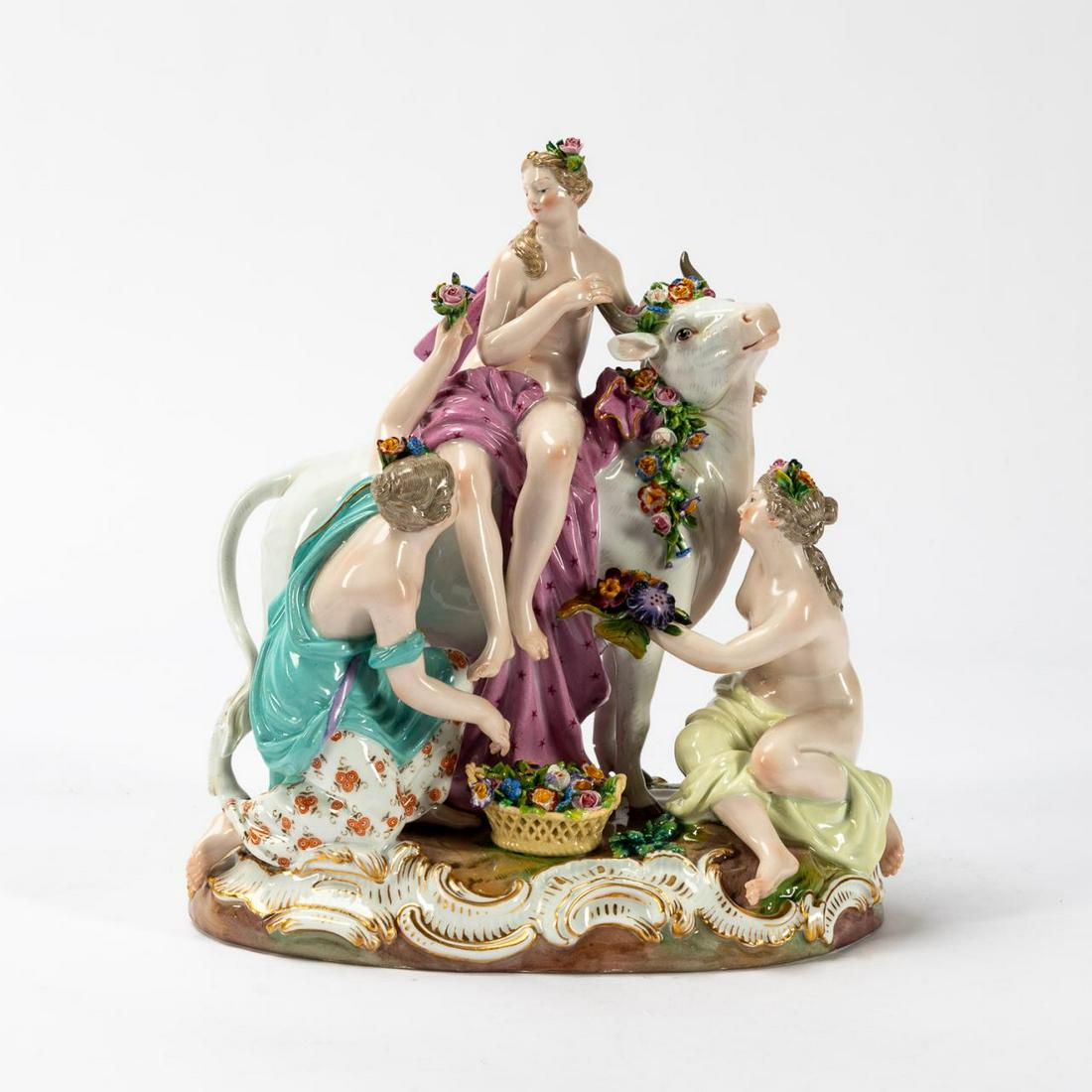 MEISSEN "EUROPA & THE BULL" PORCELAIN FIGURINE (1 of 5)