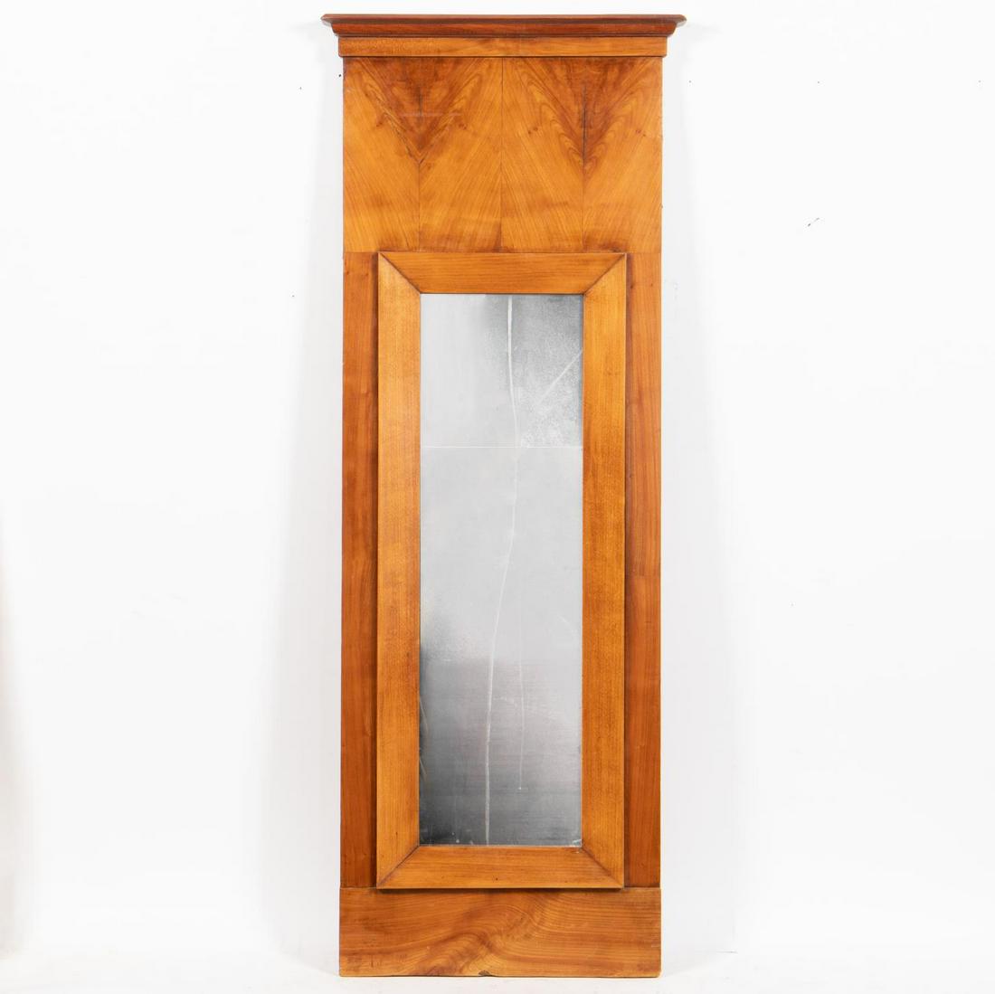 19TH C. CONTINENTAL NEOCLASSICAL WALNUT MIRROR (1 of 4)