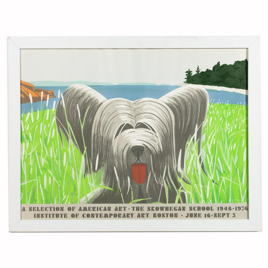 ALEX KATZ, "DOG AT DUCK TRAP", EXHIBITION POSTER (1 of 2)