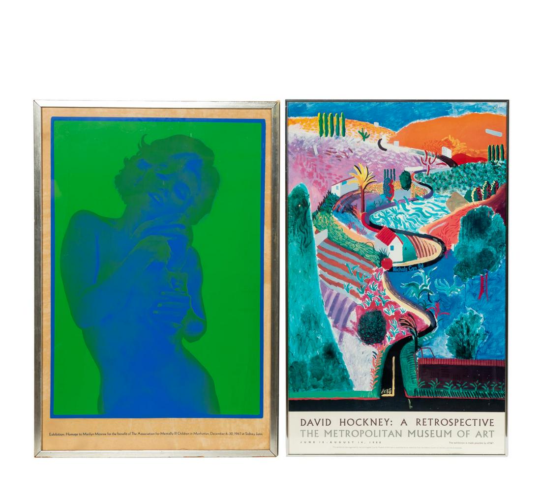 2 PC DAVID HOCKNEY & BERT STERN EXHIBITION POSTERS (1 of 5)