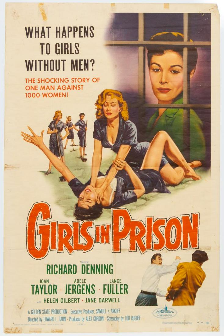 "GIRLS IN PRISON" 1956 ORIGINAL MOVIE POSTER (1 of 5)