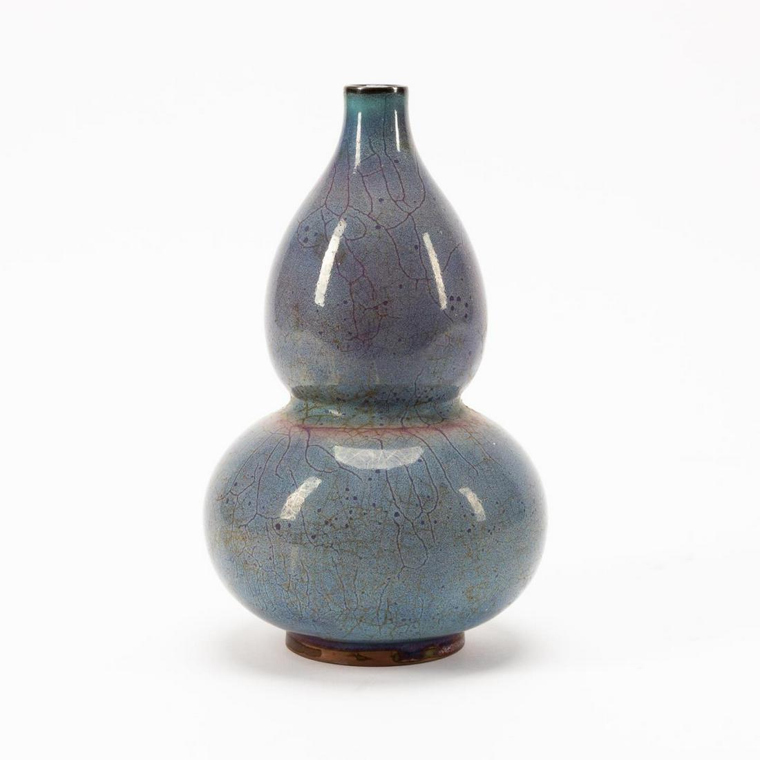 CHINESE JUN WARE DOUBLE GOURD PORCELAIN VASE (1 of 5)