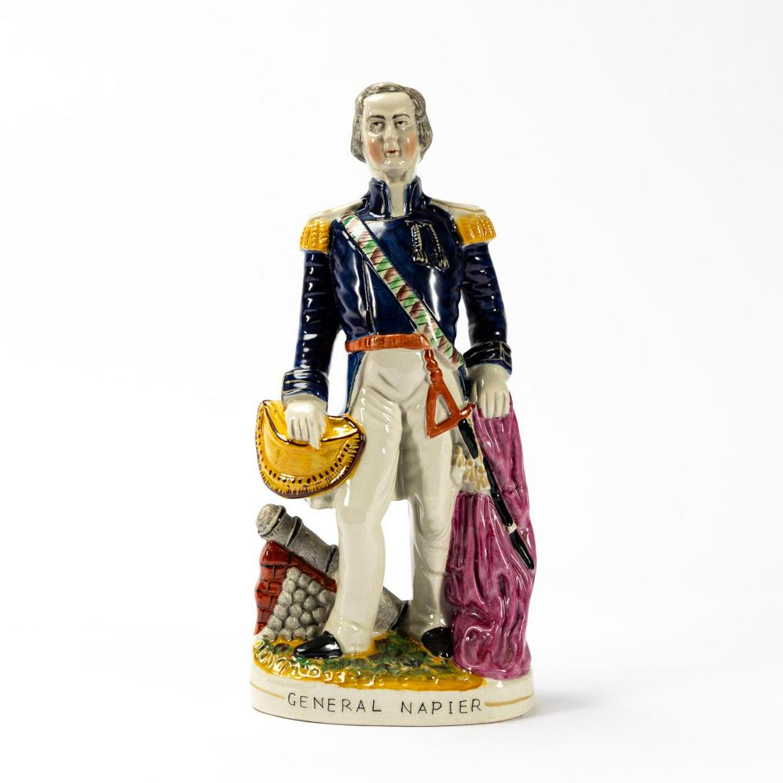 STAFFORDSHIRE FIGURE, GENERAL NAPIER (1 of 5)