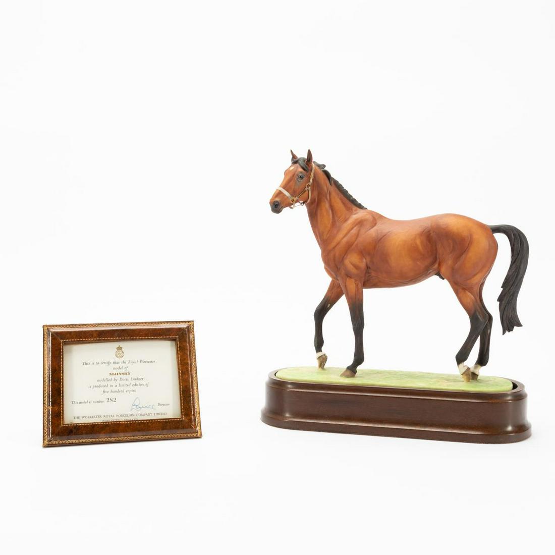 ROYAL WORCESTER 'NJINSKY' HORSE FIGURE ON STAND (1 of 7)