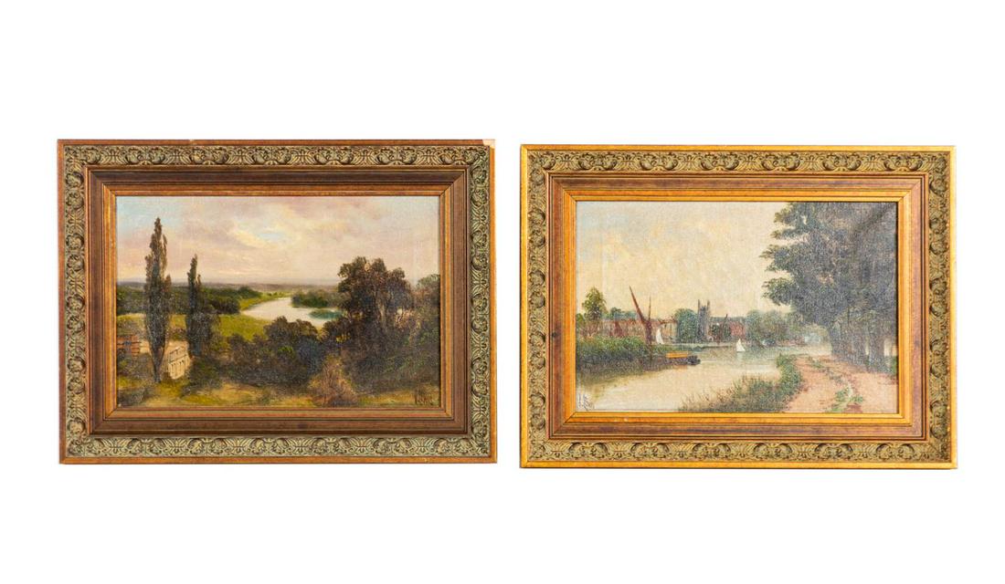 PAIR, ENGLISH LANDSCAPES BY J. LEWIS, FRAMED (1 of 6)