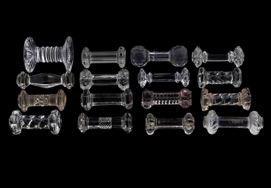 SIXTEEN MISC. KNIFE RESTS, GLASS & CRYSTAL (1 of 5)