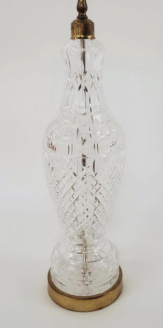 LARGE WATERFORD CRYSTAL TABLE LAMP (1 of 4)