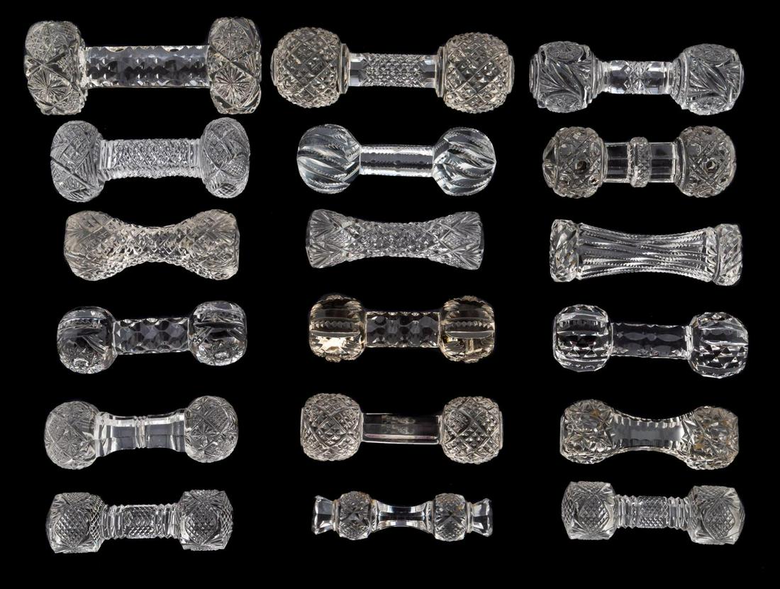 18 MISC. CUT GLASS KNIFE RESTS (1 of 4)