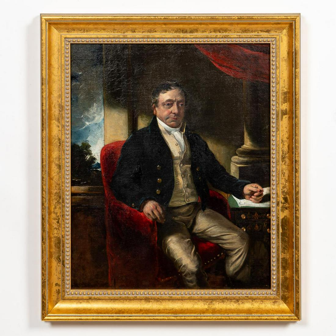 PORTRAIT OF A GENTLEMAN, SAMUEL LAURENCE, 19TH C (1 of 4)