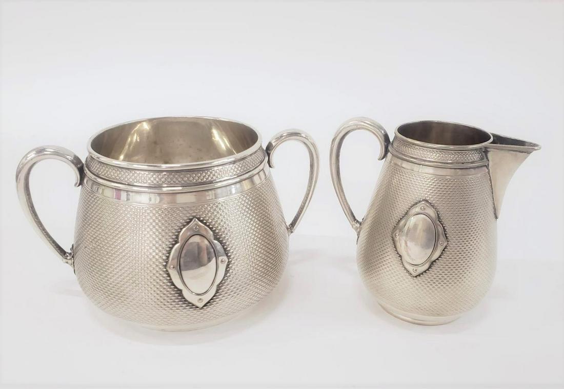 TWO PC, 19TH CENTURY ENGLISH ELKINGTON SILVERPLATE (1 of 4)