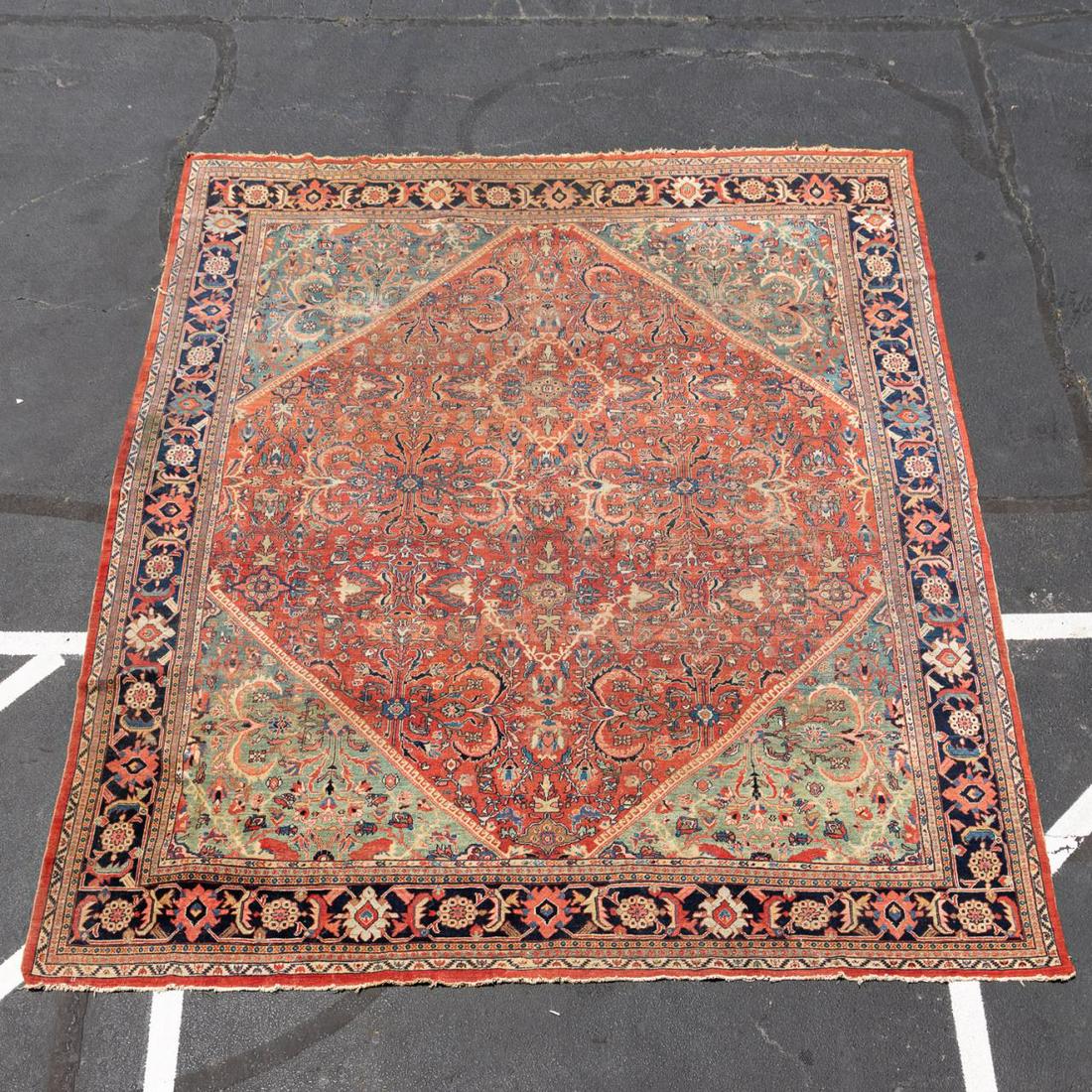 HAND WOVEN MAHAL ROOM SIZE RUG 13 (1 of 6)
