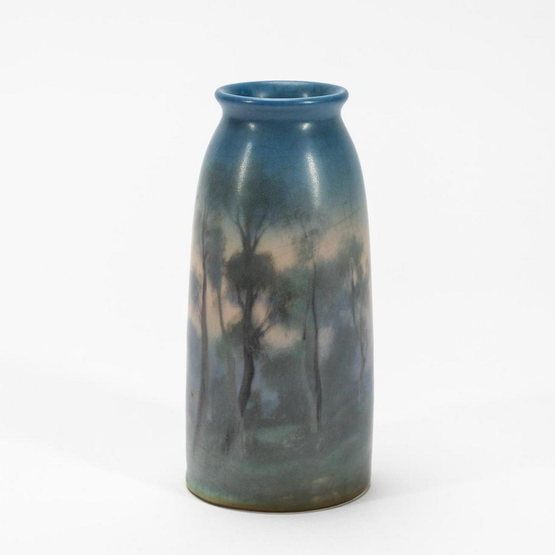 ROTHENBUSCH ROOKWOOD SCENIC VELLUM POTTERY VASE (1 of 6)