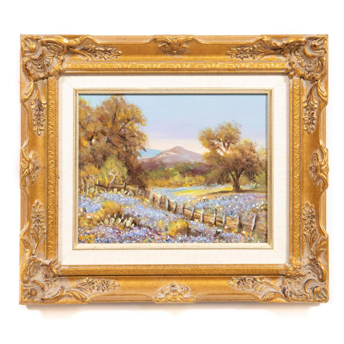 WILLIAM ROBERT THRASHER, TEXAS BLUEBONNET, FRAMED (1 of 5)