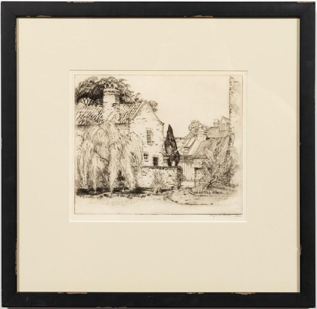 ALFRED HUTTY, CHARLESTON STUDIO ETCHING, 1931 (1 of 3)