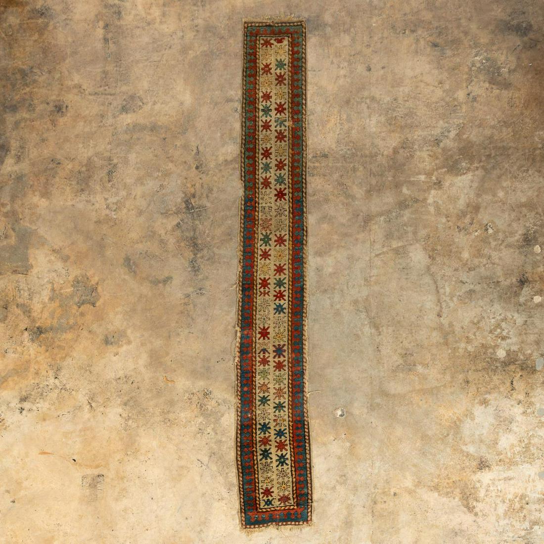 ANTIQUE KAZAK CARPET 8'9" x 1'2" (1 of 4)