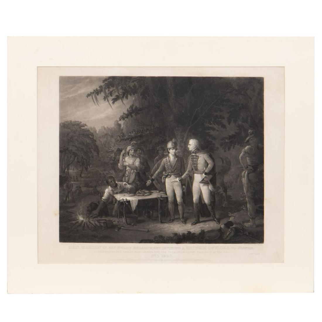 FRANCIS MARION SWEET POTATO DINNER, MEZZOTINT BY S (1 of 5)