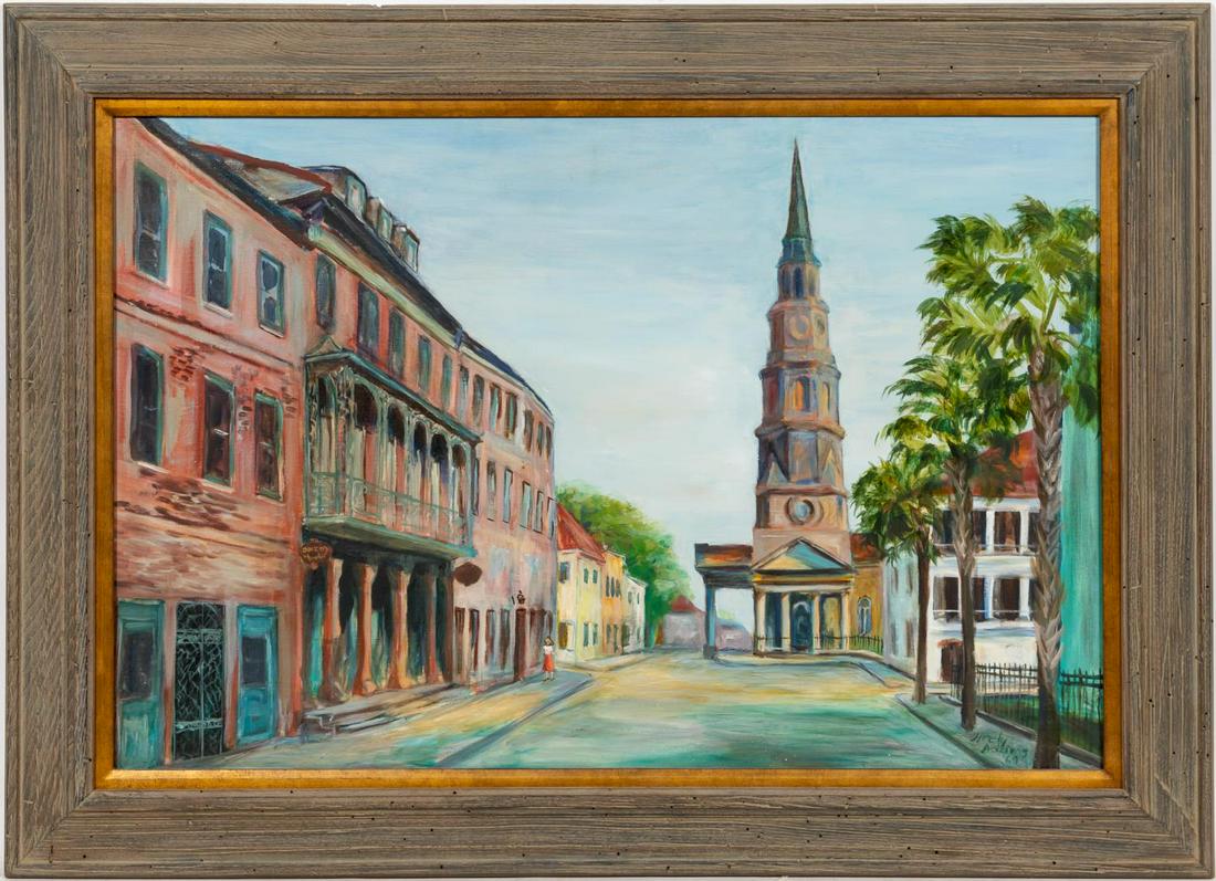 ST. PHILIPS, CHARLESTON, OIL ON CANVAS, ADGERS (1 of 4)