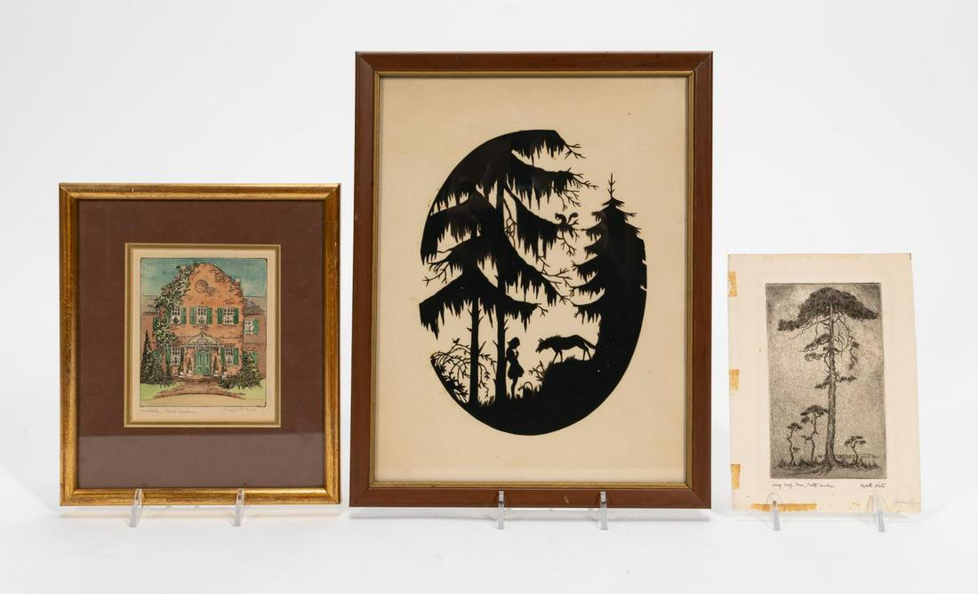 3 PCS, COLLECTION OF CHARLESTON WORKS ON PAPER (1 of 5)