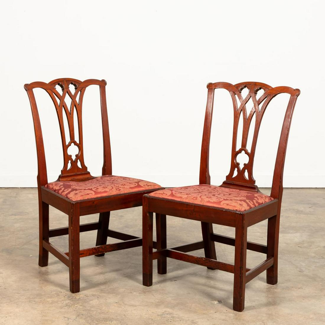 PR. AMERICAN 19TH C. CHIPPENDALE STYLE SIDE CHAIRS (1 of 3)