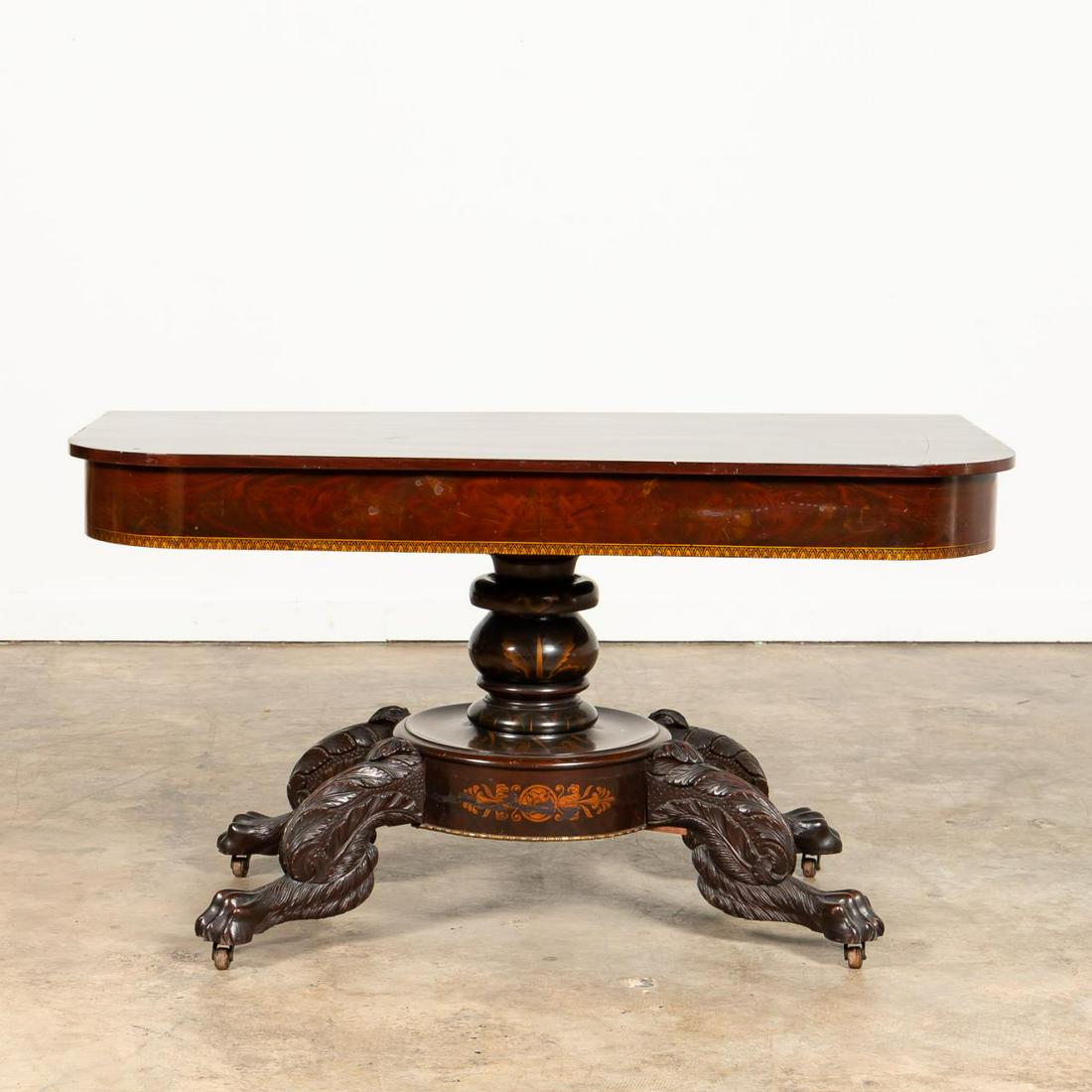 19TH C. AMERICAN CLASSICAL MAHOGANY CONSOLE TABLE (1 of 6)