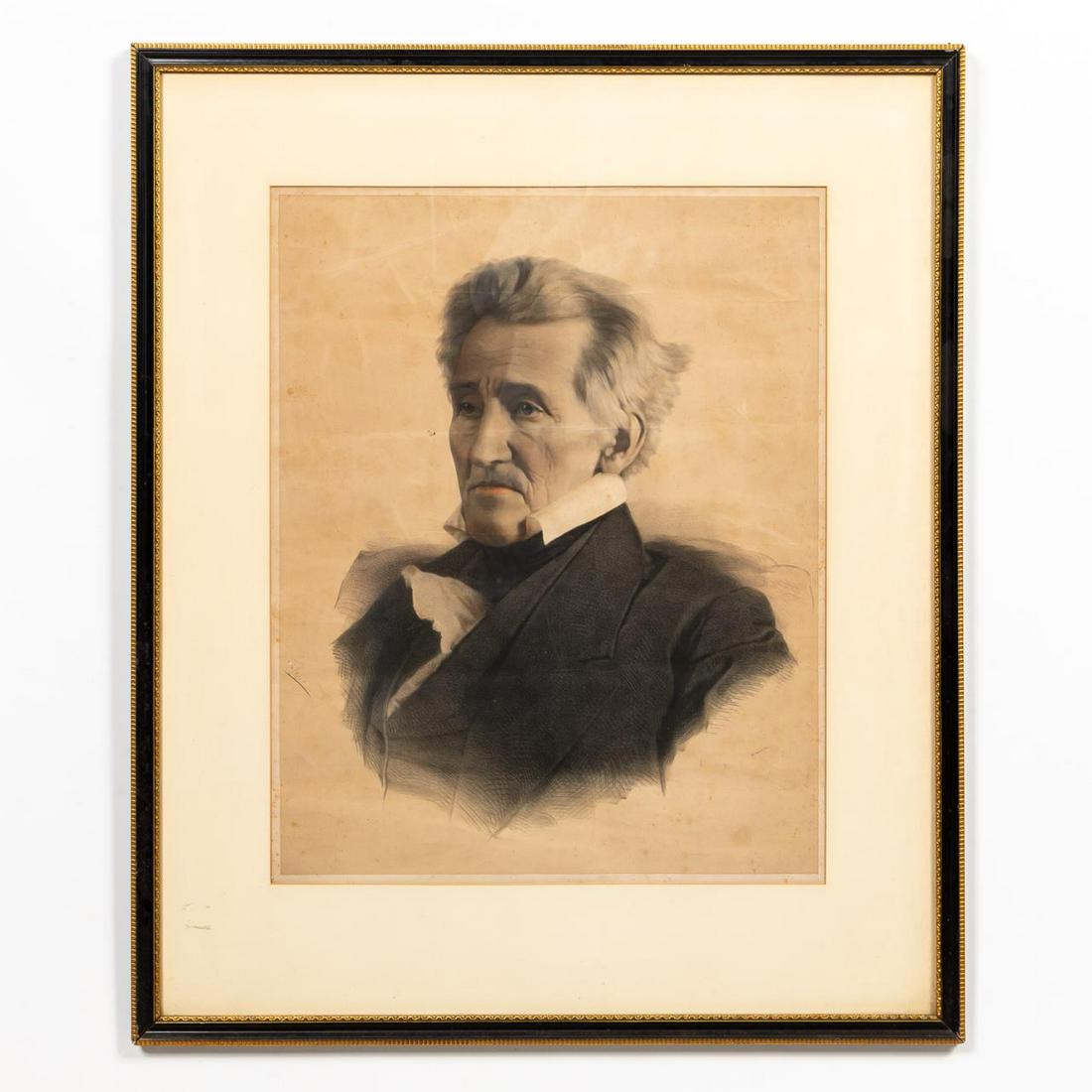 ANDREW JACKSON, LITHOGRAPH BY LAFOSSE, 1856 (1 of 5)