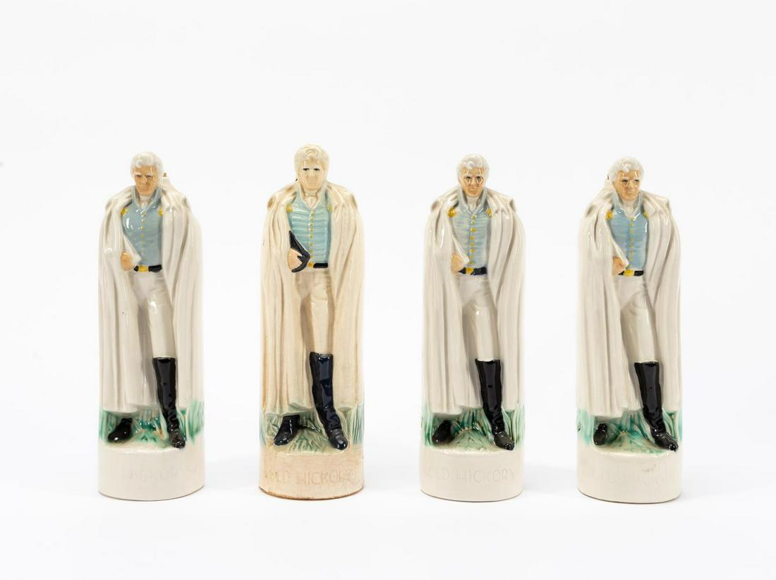 4 PCS ANDREW JACKSON "OLD HICKORY" WHISKEY BOTTLES (1 of 6)
