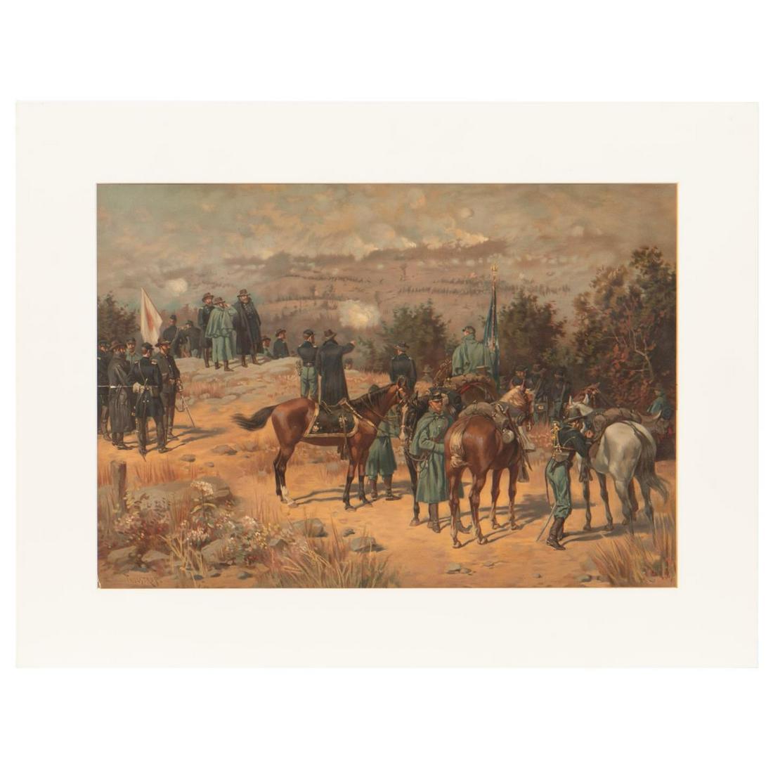 L. PRANG, BATTLE OF CHATTANOOGA, CHROMOLITHOGRAPH (1 of 4)