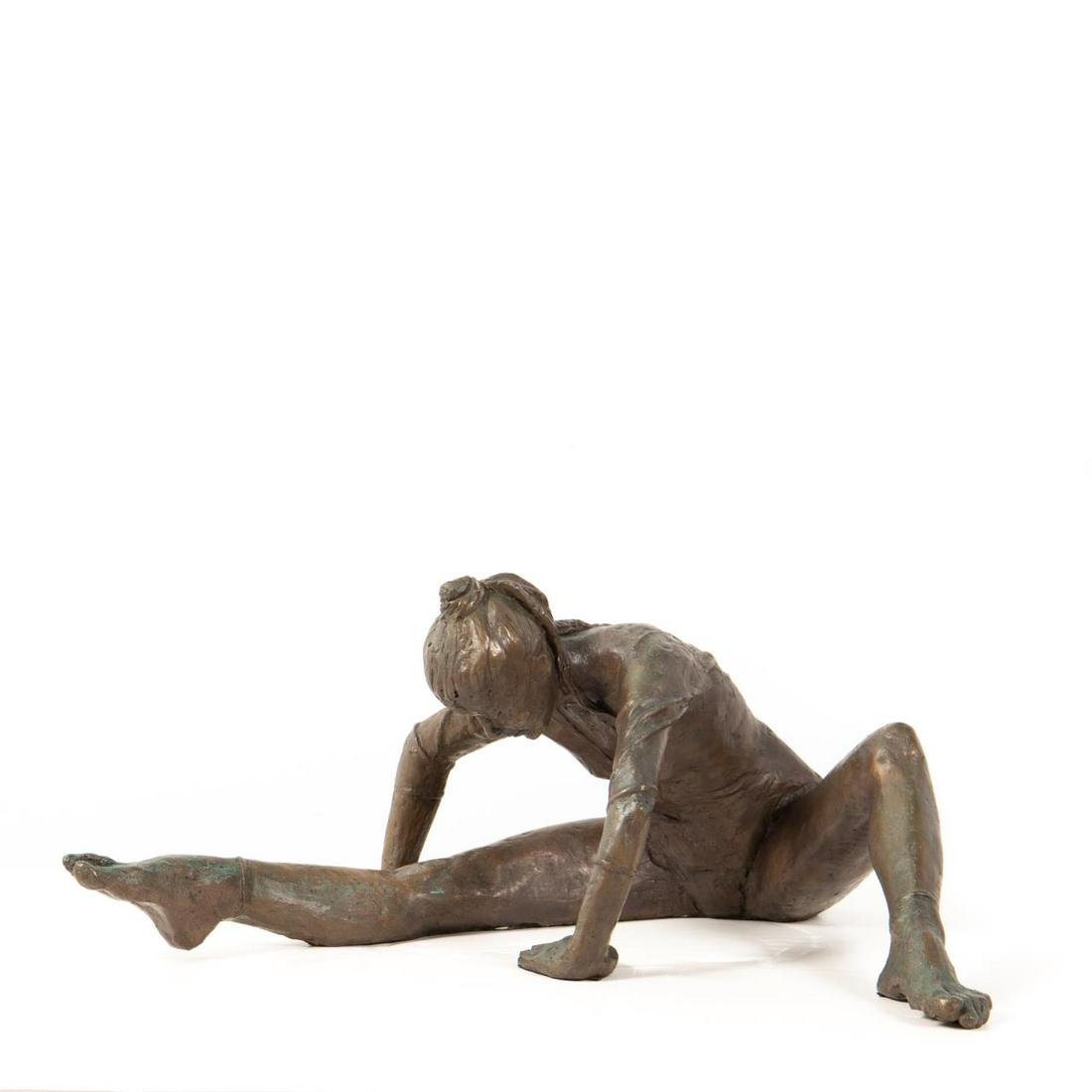 DANCER STRETCHING, FIGURAL BRONZE (1 of 4)