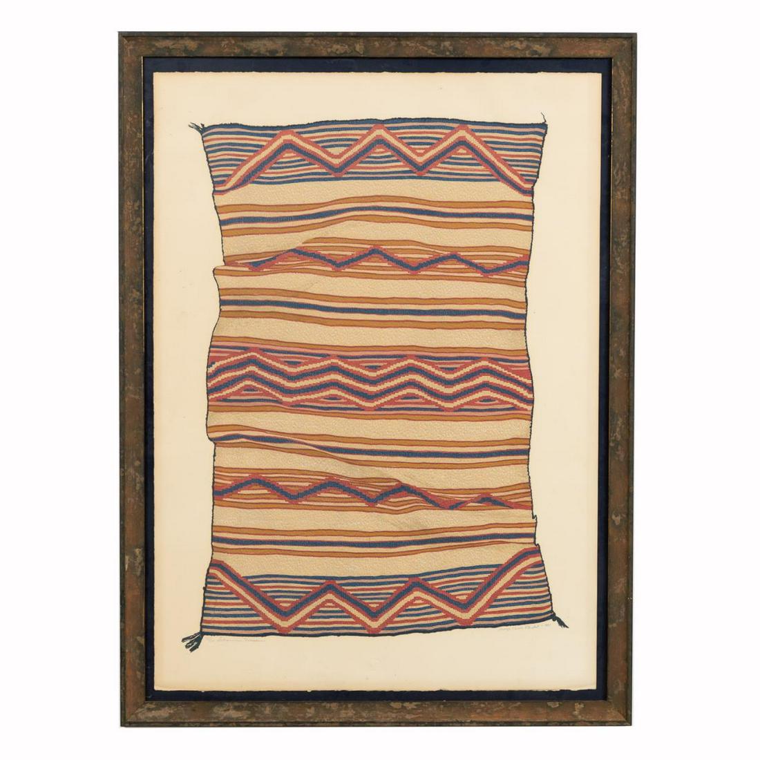 JACK SILVERMAN, NATIVE AMERICAN BLANKET LITHOGRAPH (1 of 5)