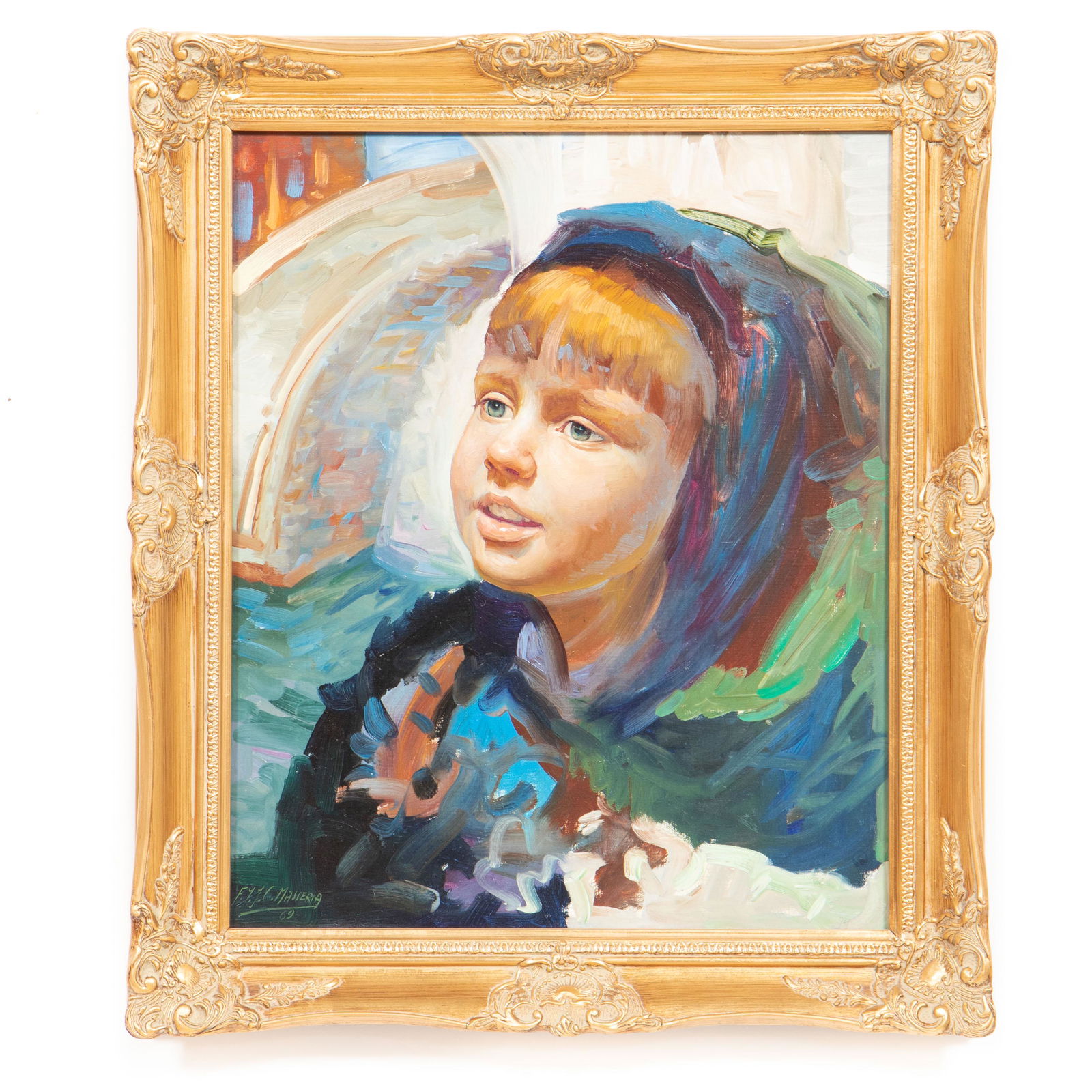 FRANCISCO MASSERIA, PORTRAIT, OIL ON CANVAS, 1969 (1 of 5)