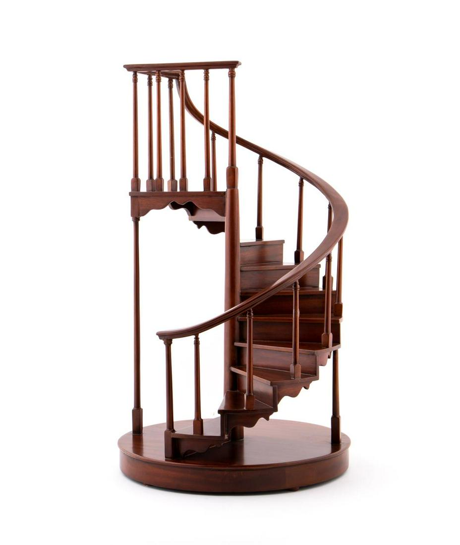 WOODEN ARCHITECTURAL SPIRAL STAIRCASE MODEL (1 of 4)
