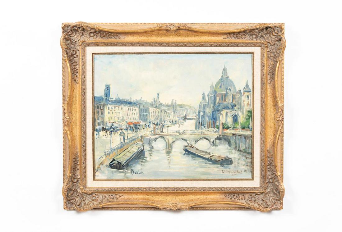 LOUIS VAN DER POL, BERLIN, OIL ON BOARD, FRAMED (1 of 5)