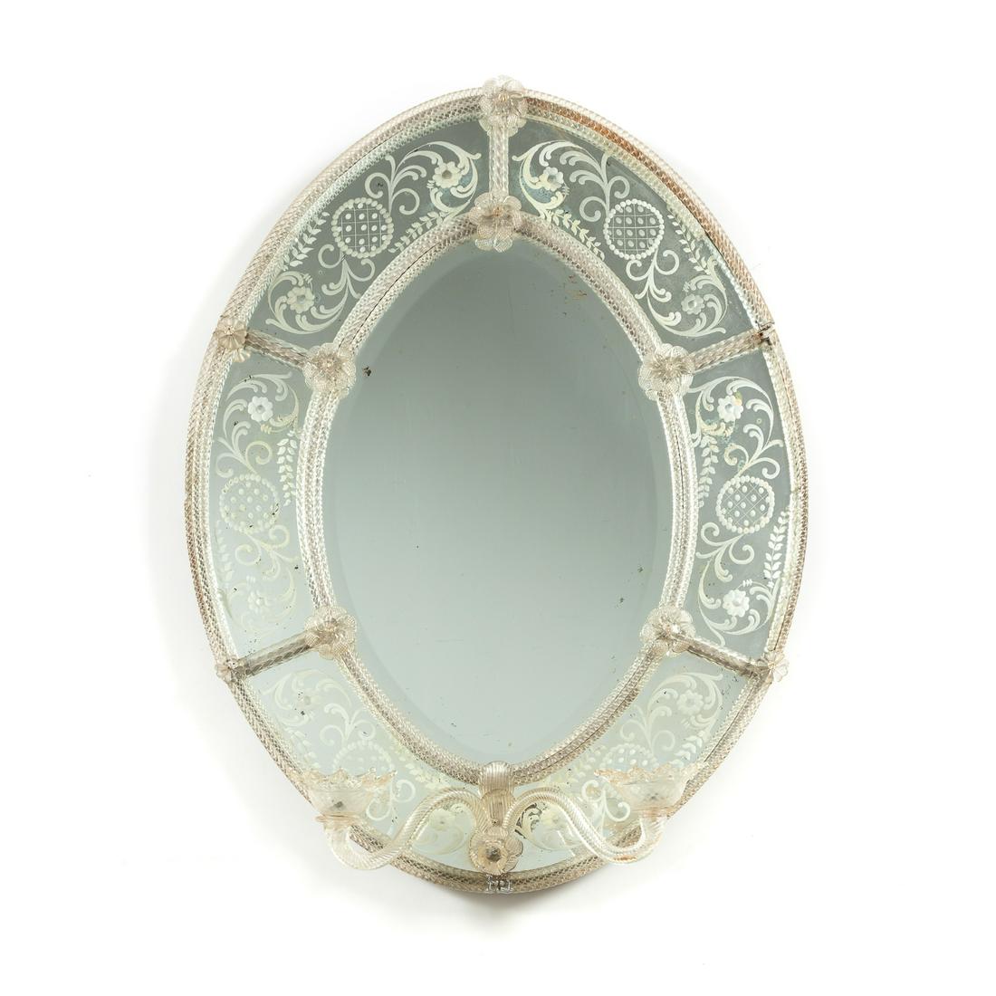 E. 20TH C. VENETIAN MURANO GIRANDOLE MIRROR (1 of 5)