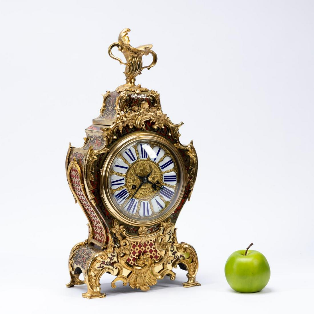 19TH C. LOUIS XV STYLE GILT BOULLE BRACKET CLOCK (1 of 7)