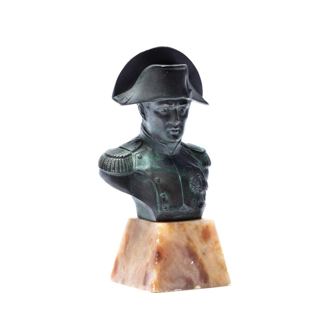 NAPOLEON GRAND TOUR STYLE BUST, STONE BASE (1 of 6)