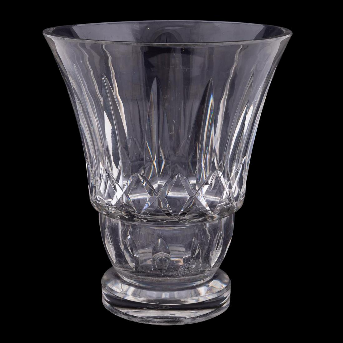 LARGE BACCARAT CRYSTAL FOOTED VASE (1 of 5)