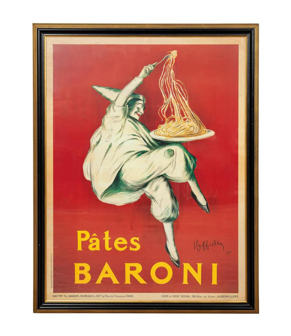 PATES BARONI, FRENCH ADVERTISING POSTER, FRAMED (1 of 7)