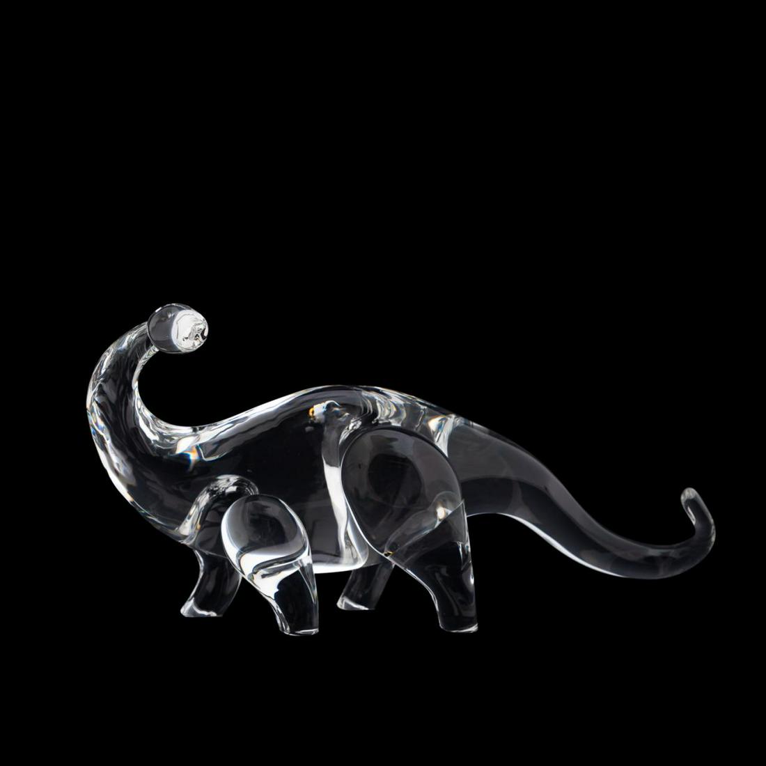 STEUBEN CRYSTAL "HERITAGE DINOSAUR" FIGURINE (1 of 5)