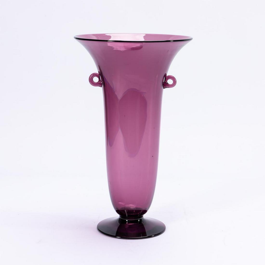CARDER STEUBEN AMETHYST PURPLE GLASS VASE (1 of 6)