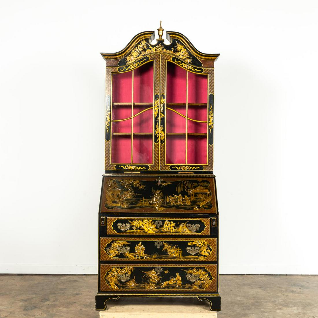 19TH C. JAPANNED & GILT CHINOISERIE BUREAU DESK (1 of 11)