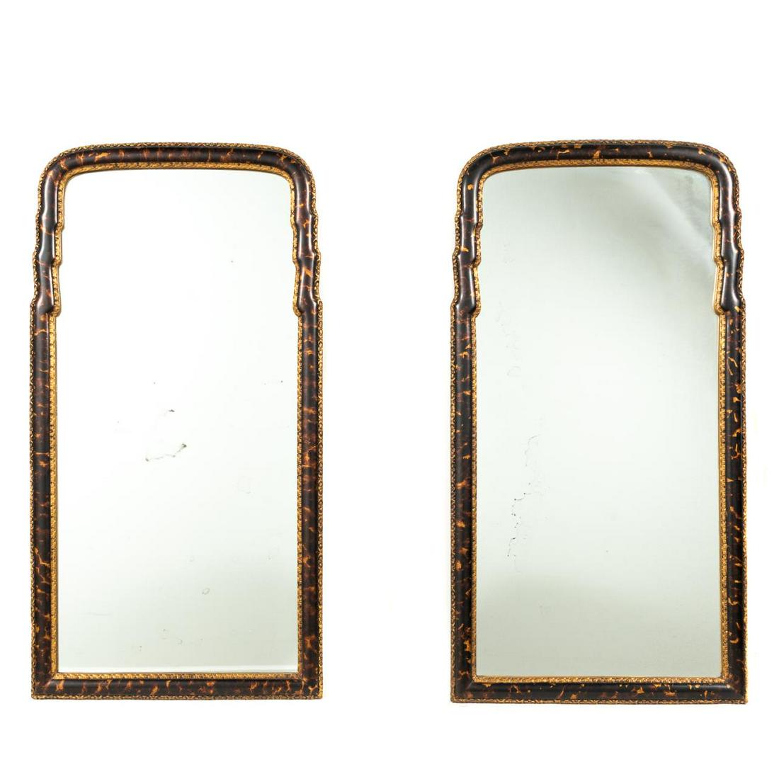 PAIR, CARVERS GUILD QUEEN ANNE STYLE MIRRORS (1 of 5)
