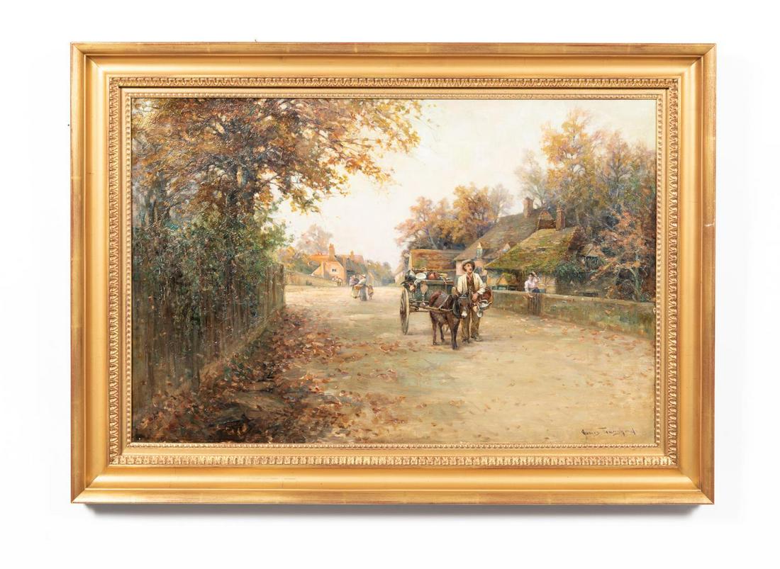 JAMES TOWNSEND, PEDDLER'S CART, OIL ON CANVAS (1 of 4)