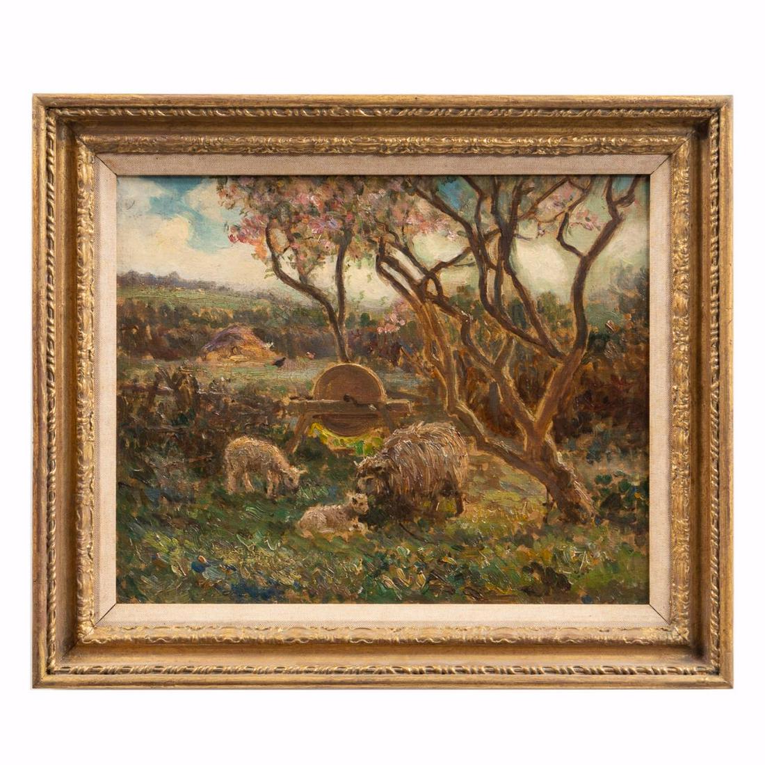 DAVID HEWITT IMPRESSIONIST SHEEP IN LANDSCAPE (1 of 10)