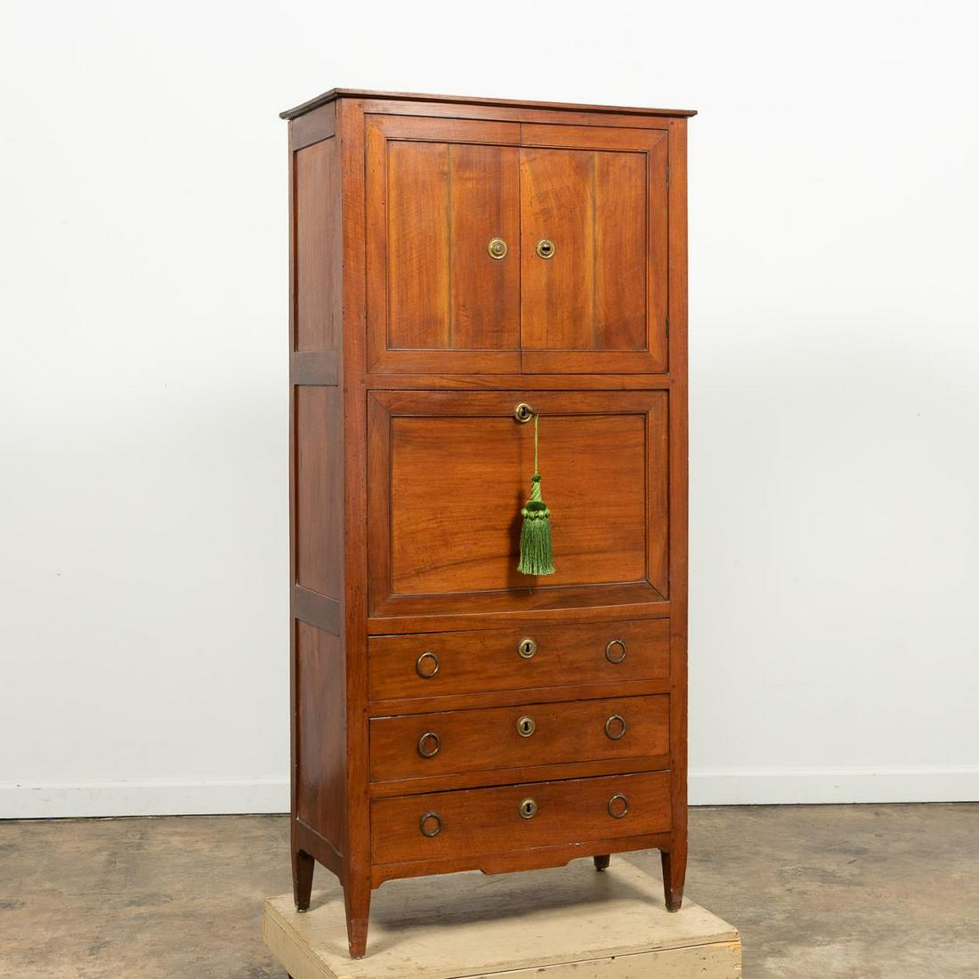 19TH C. ITALIAN WALNUT SECRETAIRE A ABATTANT (1 of 7)