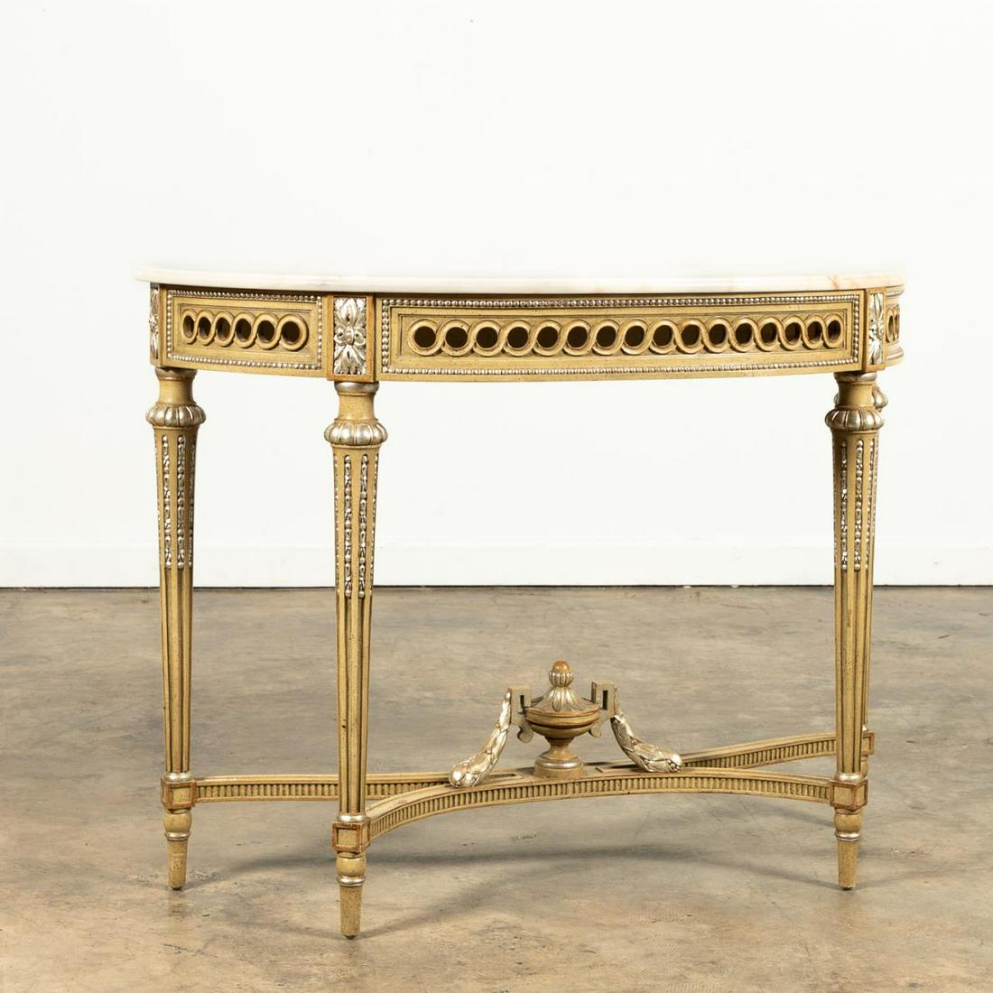 ITALIAN NEOCLASSICAL STYLE QUARTZ TOP CONSOLE (1 of 7)